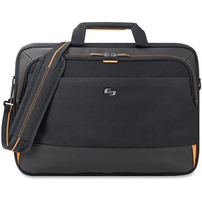 Solo Urban Carrying Case (Briefcase) for 11" to 17.3" Apple iPad Ultrabook - Black, Gold (UBN3004)