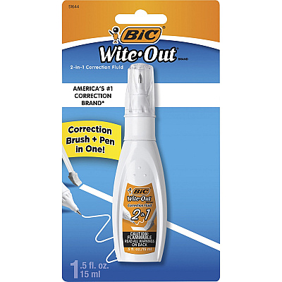 Wite-Out Wite Out 2-in1 Correction Fluid (BICWOPFP11)