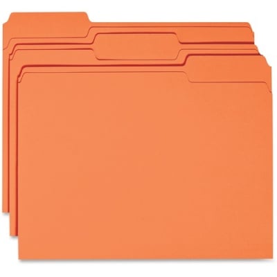 Business Source 1/3 Tab Cut Recycled Top Tab File Folder (44105)