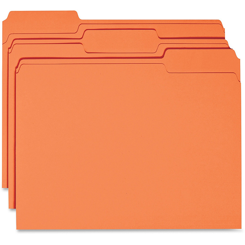 Business Source 1/3 Tab Cut Recycled Top Tab File Folder (BSN44105)