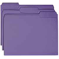 Business Source 1/3 Tab Cut Recycled Top Tab File Folder (BSN44106)
