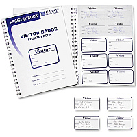 C-Line Visitor Badges with Registry Log (CLI97030)