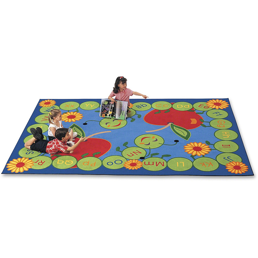 Carpets for Kids Premium ABC Rectangle Caterpillar Rug (2201)