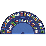 Carpets for Kids Premium Reading/The Book Semi-Circle Rug (2634)