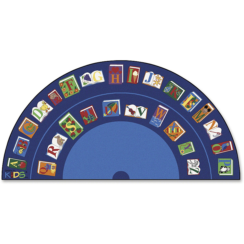 Carpets for Kids Premium Reading/The Book Semi-Circle Rug (2634)