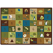 Carpets for Kids Premium Learning Blocks Nature Design Rug (37700)