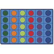Carpets for Kids Premium Color Seating Circles Rug (4216)