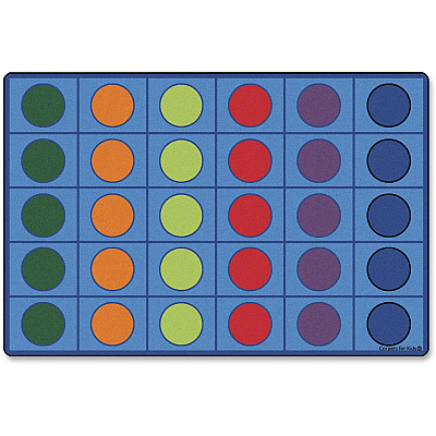 Carpets for Kids Premium Color Seating Circles Rug (4216)