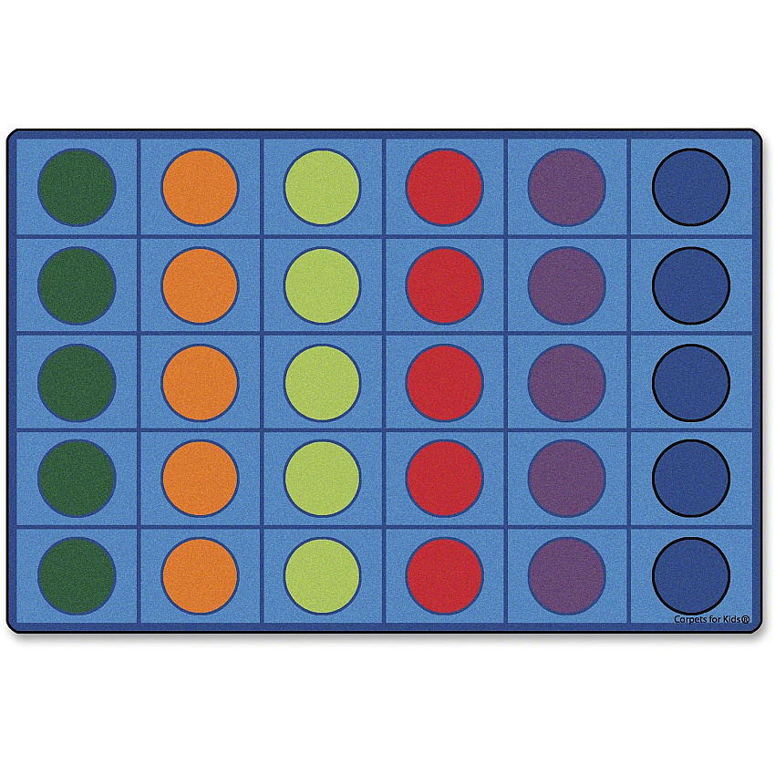 Carpets for Kids Premium Color Seating Circles Rug (4216)