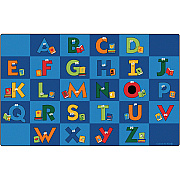 Carpets for Kids Premium Reading Letters Library Rug (6212)