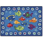 Carpets for Kids Premium Fishing 4 Literacy Rectangle Rug (6813)