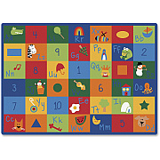 Carpets for Kids Premium Learning Blocks Rectangle Rug (7000)