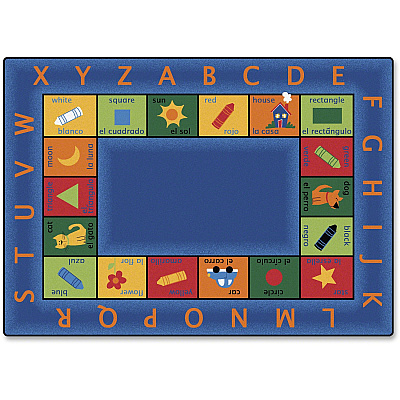 Carpets for Kids Premium Bilingual Colorful Rectangle Rug (9500)