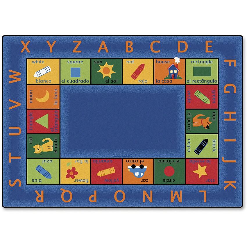 Carpets for Kids Premium Bilingual Colorful Rectangle Rug (9500)