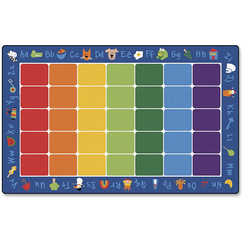 Carpets for Kids Premium Fun With Phonics Rectangle Rug (9612)