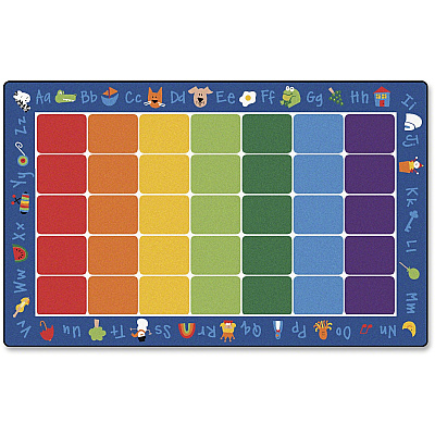Carpets for Kids Premium Fun With Phonics Rectangle Rug (9614)