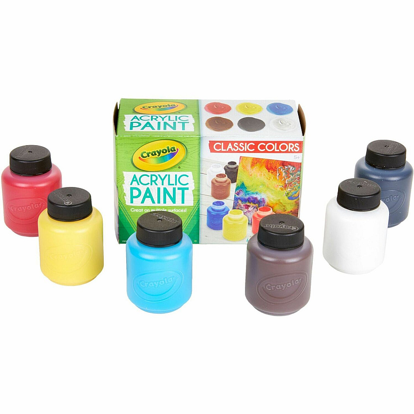 Crayola 6-color Acrylic Paint Set (CYO201997)