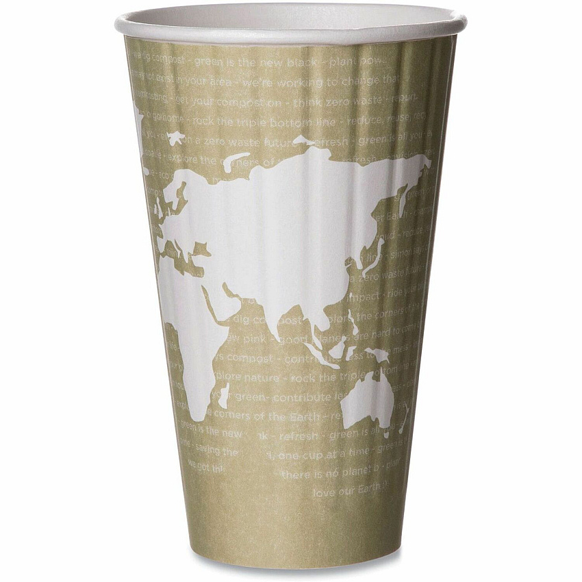 Eco-Products 16 oz World Art Insulated Hot Beverage Cups (ECOEPBNHC16WD)