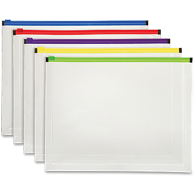 Pendaflex Color Zipper Poly Envelopes (PFX85292)