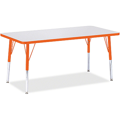 Jonti-Craft Berries Orange Edge Rectangle Table (6408114)