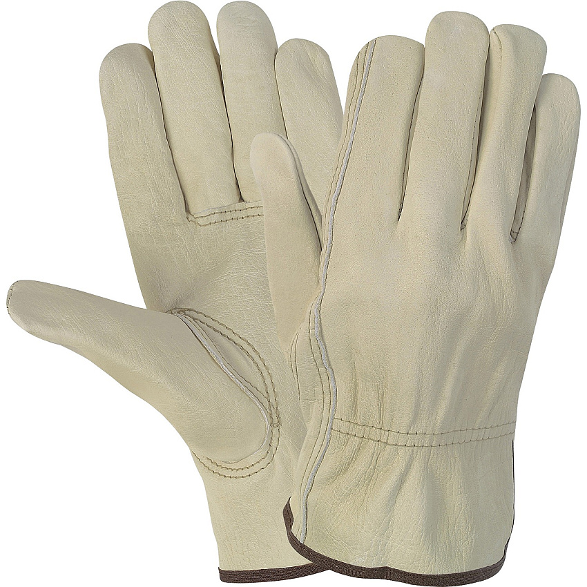 MCR Safety Durable Cowhide Leather Work Gloves (MCSCRW3215M)