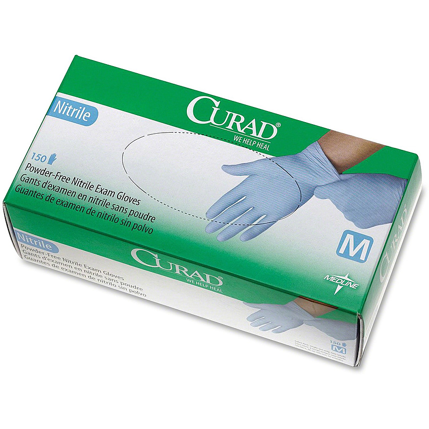 Curad Powder-free Nitrile Disposable Exam Gloves (MIICUR9315)