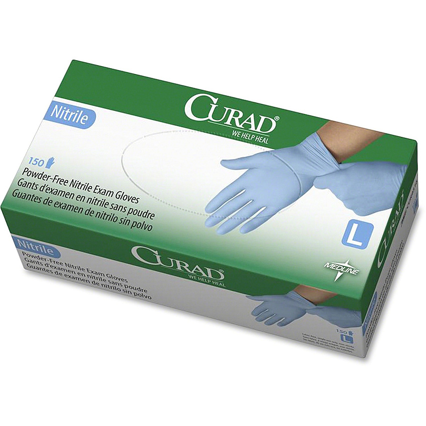 Curad Powder-free Nitrile Disposable Exam Gloves (MIICUR9316)