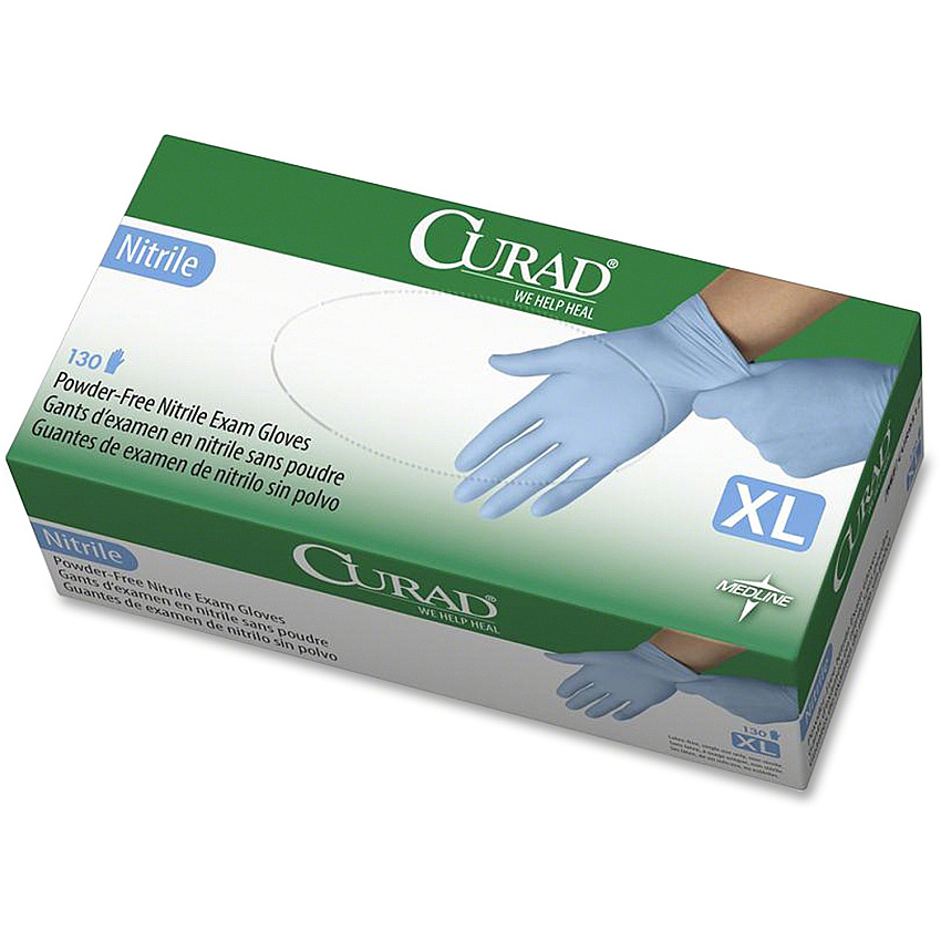 Curad Powder-free Nitrile Disposable Exam Gloves (MIICUR9317)