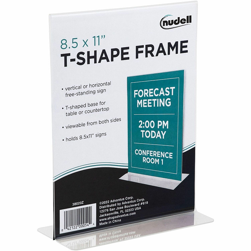 NuDell NuDell Freestanding T-shaped Sign Holder (NUD38020Z)
