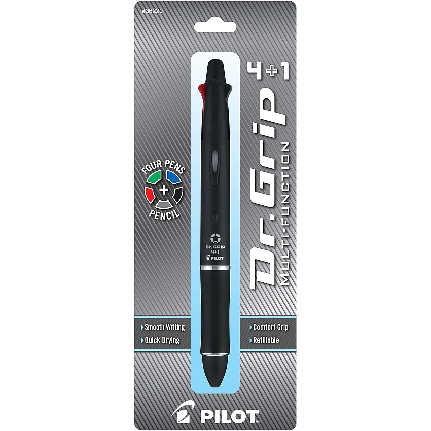 Pilot Dr. Grip Multi 4Plus1 Retractable Pen/Pencil (PIL36220)