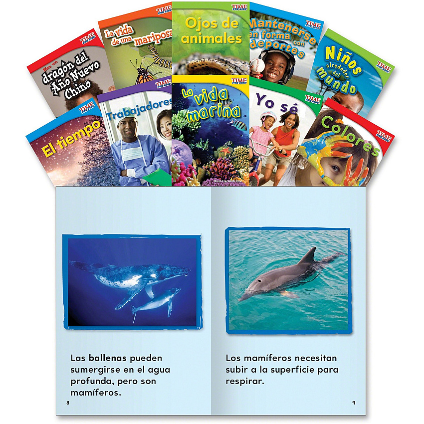 Shell Education TFK 1st-grade Spanish 10-Book Set 2 Printed Book (16098)