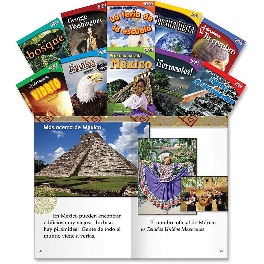 Shell Education TFK 1st-grade Spanish 10-Book Set 1 Printed Book (16102)