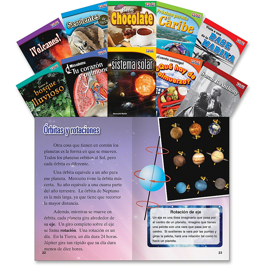 Shell Education TFK 2nd-grade Spanish 10-Book Set 3 Printed Book (16106)