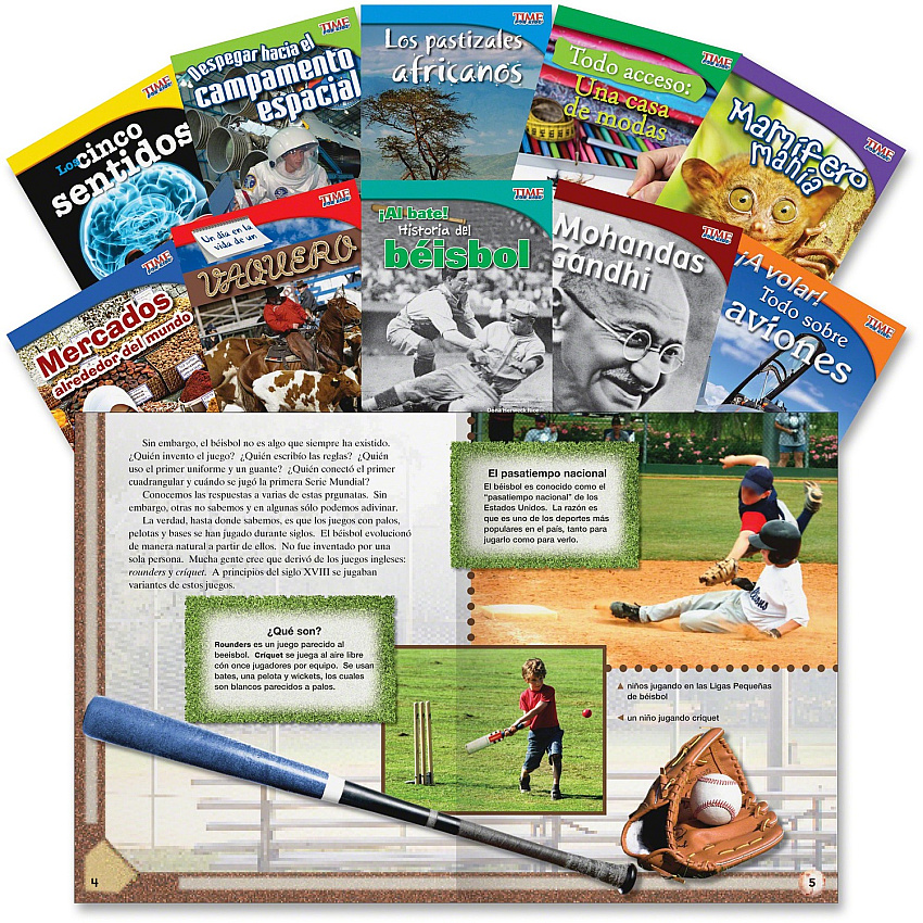 Shell Education TFK 3rd-grade Spanish 10-Book Set 1 Printed Book (16108)