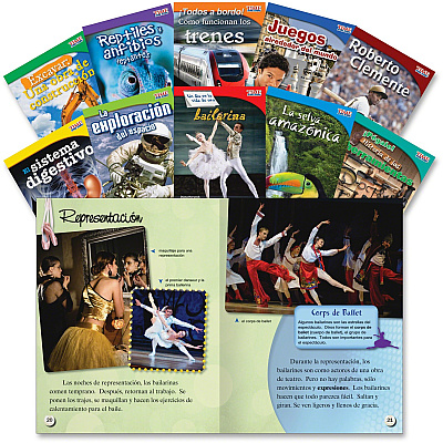 Shell Education TFK 3rd-grade Spanish 10-Book Set 2 Printed Book (16110)