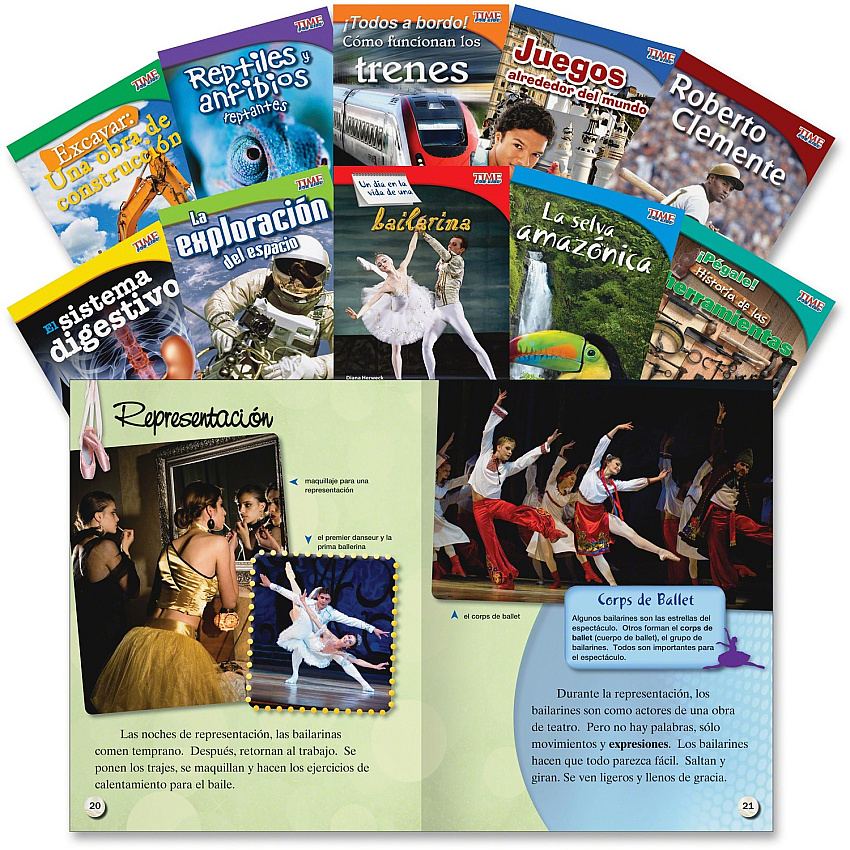 Shell Education TFK 3rd-grade Spanish 10-Book Set 2 Printed Book (16110)