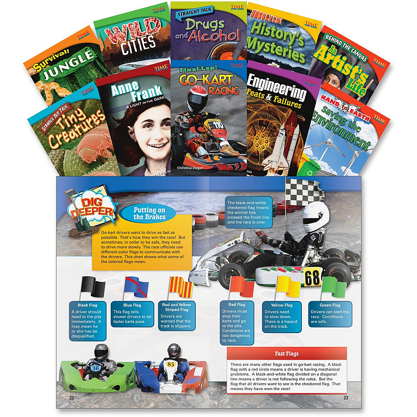 Shell Education TFK Advanced 4th-Grade 10-Book Set 3 Printed Book (18252)