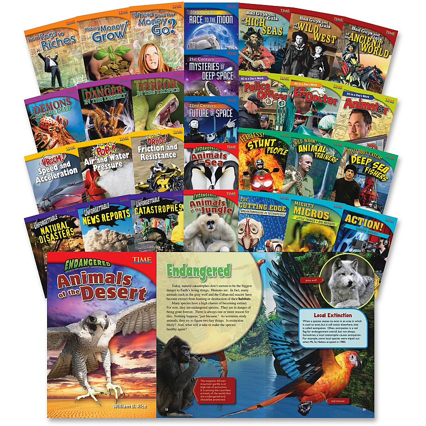 Shell Education Time for Kids Book Challenge Set Printed Book (18385)