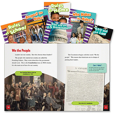 Shell Education Education Rules and Authority Book Set Printed Book (20597)