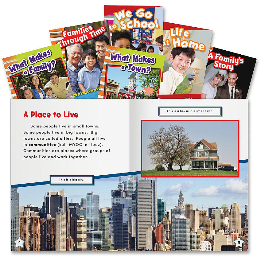 Shell Education Education Community and Family Book Set Printed Book (20600)