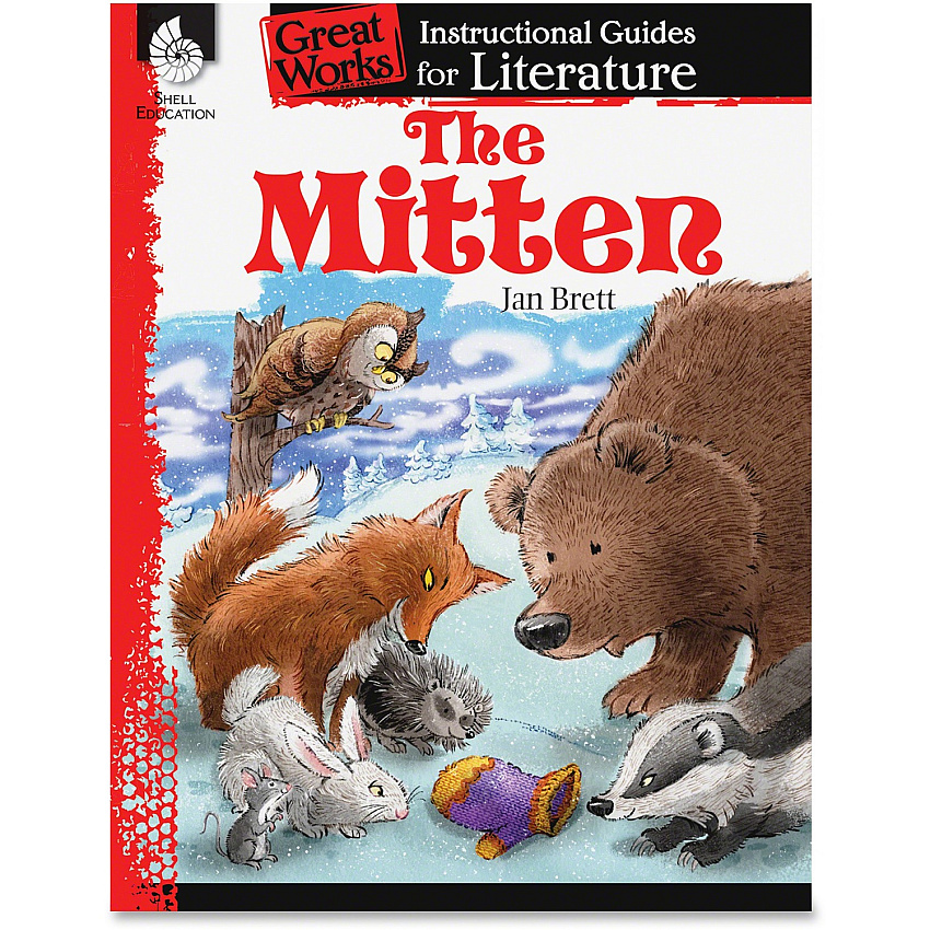 Shell Education Education The Mitten Instructional Guide Printed Book by Jan Brett (40004)