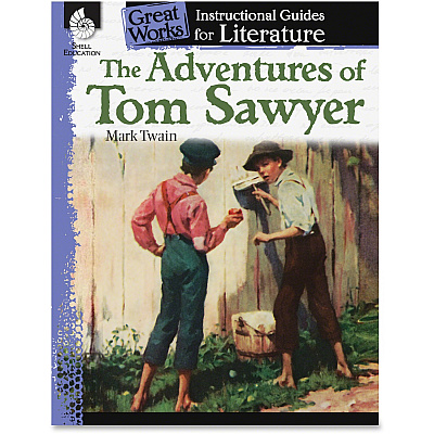 Shell Education Adventures Tom Sawyer Instruction Guide Printed Book by Mark Twain (40200)