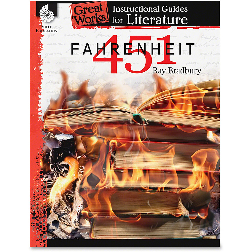 Shell Education Fahrenheit 451 Great Works Guide Printed Book by Ray Bradbury (40301)