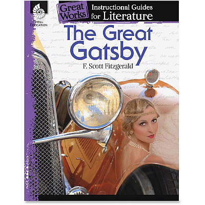 Shell Education The Great Gatsby Literature Guide Printed Book by F.Scott Fitzgerald (40302)