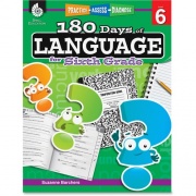 Shell Education 180 Days of Language Grade 6 Printed Book by Suzanne Barchers Printed Book by Suzanne Barchers (51171)