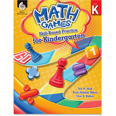 Shell Education Math Games Skill Base Practice Kindergarten Printed Book by Ted H. Hull, Ruth Harbin Miles, Don Balka (51287)