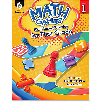 Shell Education Grade 1 Math Games Skills-Based Practice Book by Ted H. Hull, Ruth Harbin Miles, Don S. Balka Printed Book by Ted H. Hull, Ruth Harbin Miles, Don S. Balka (51288)