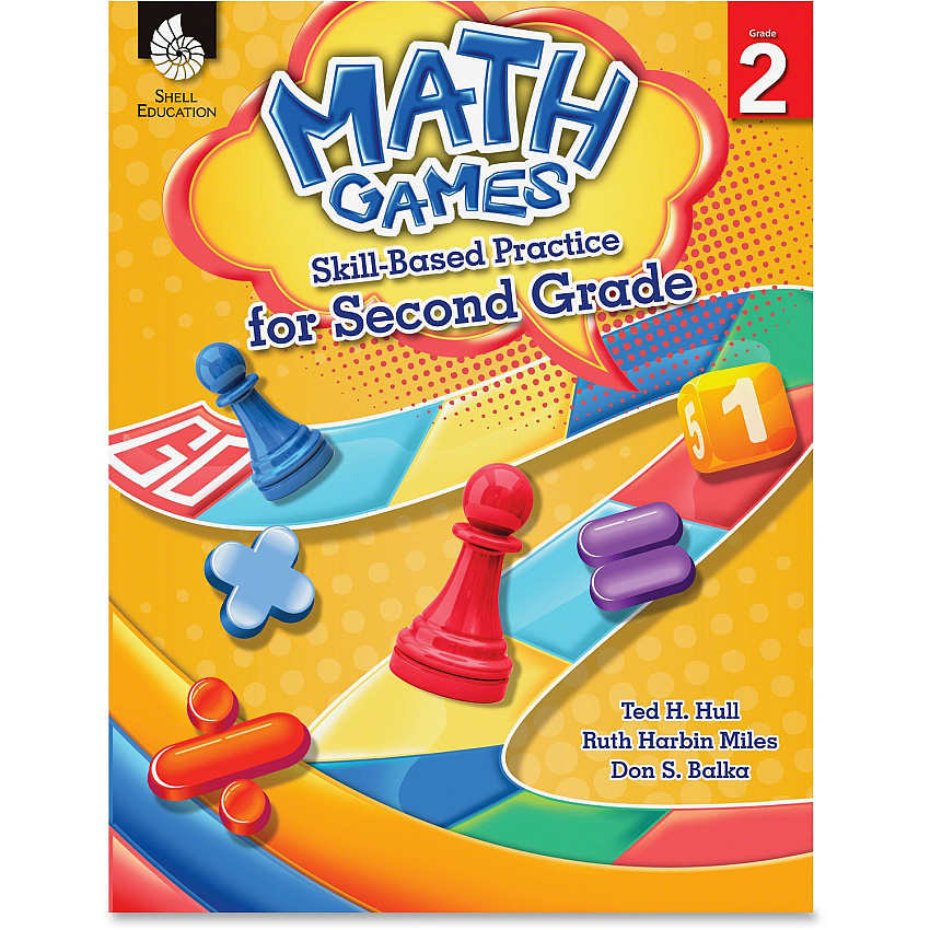 Shell Education Grade 2 Math Games Skills-Based Practice Book by Ted H. Hull, Ruth Harbin Miles, Don S. Balka Printed Book by Ted H. Hull, Ruth Harbin Miles, Don S. Balka (51289)