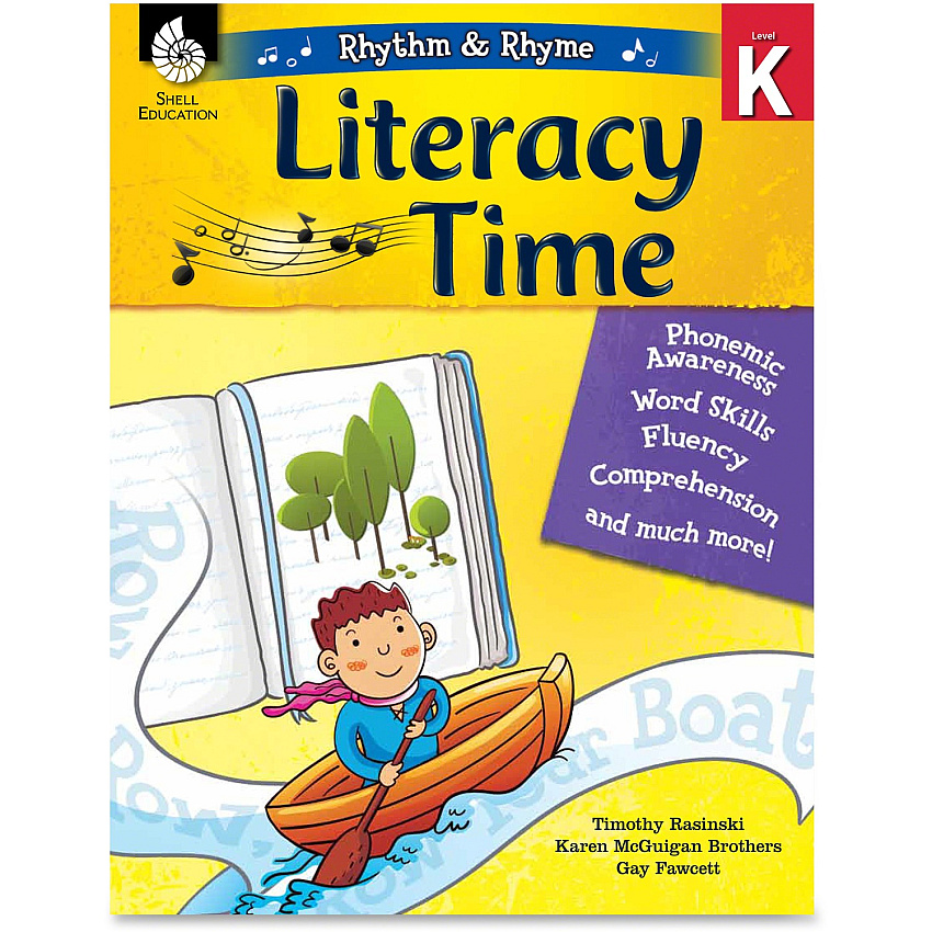 Shell Education Literacy Time Rhythm/Rhyme Level K Printed Book by Timothy Rasinski, Karen McGuigan Brothers, Gay Fawcett (51336)