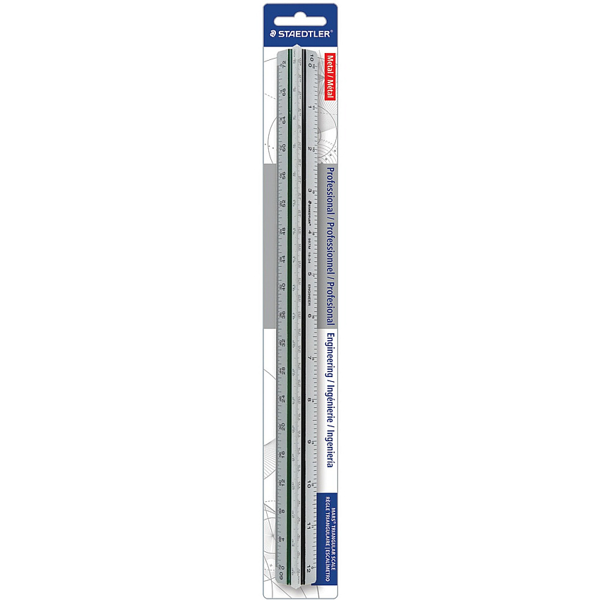 Staedtler Mars Professional Engineering Triangular Scale (STD987M1834BK)